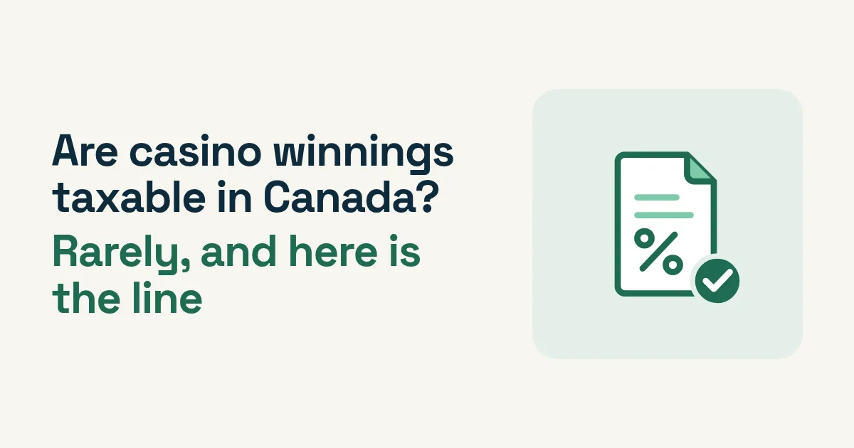 Are casino winnings taxable in Canada? Rarely, and here is the line